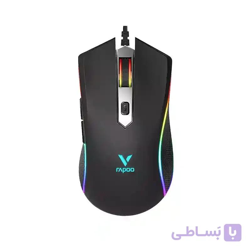 موس سیم دار گیمینگ مدل V28S برند RAPOO رپو
