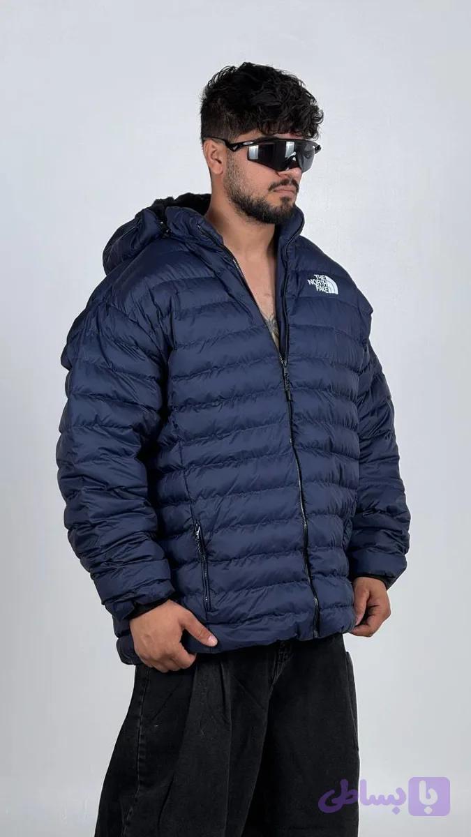 کاپشن NORTH FACE رنگ سرمه ای — تصویر 1