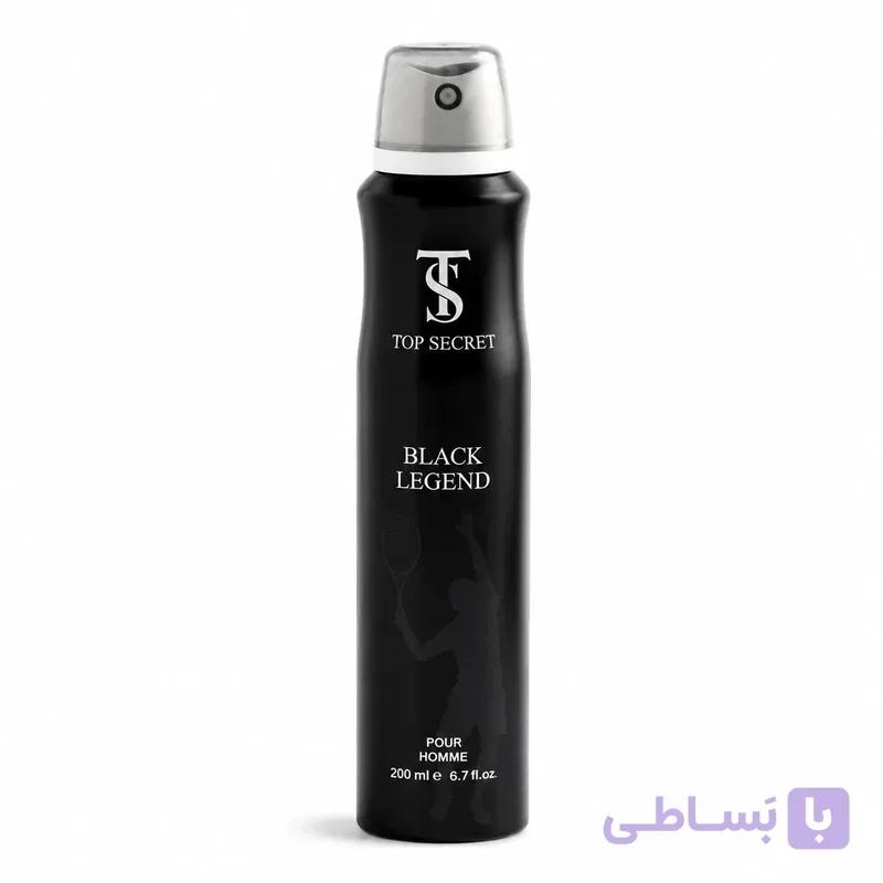 اسپری ضدتعریق مردانه تاپ سکرت مدل Black Legend