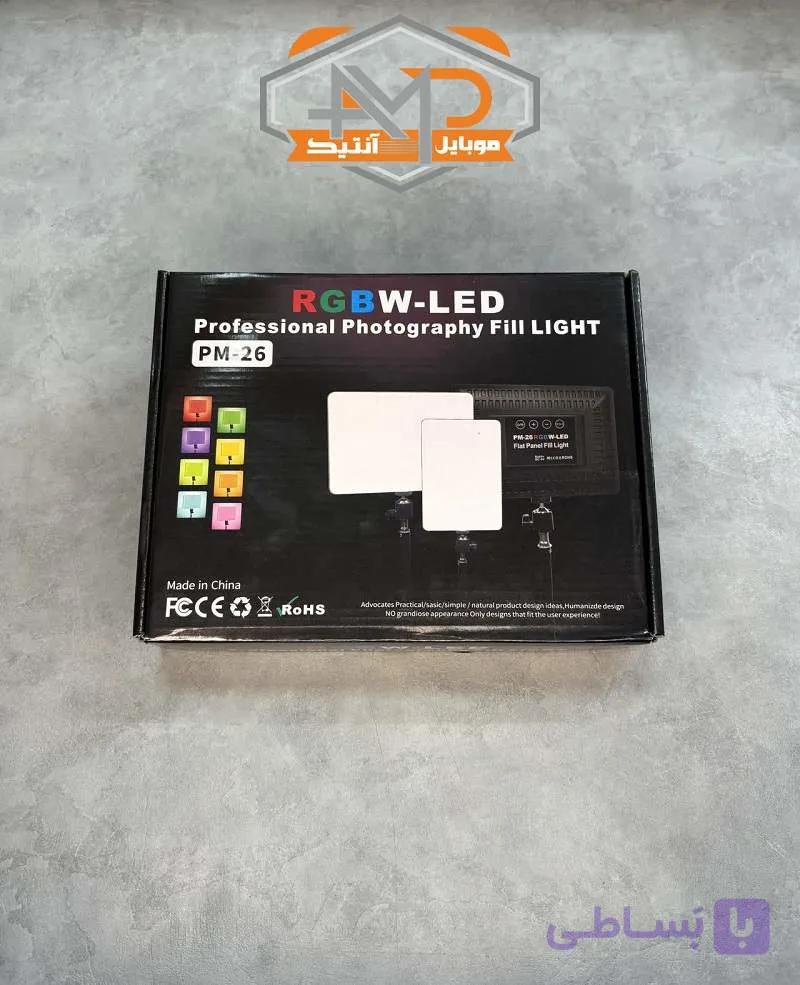 رینگ لایت مدل PM-26 فول رنگ LED با 6 ماه گارانتی — تصویر 1