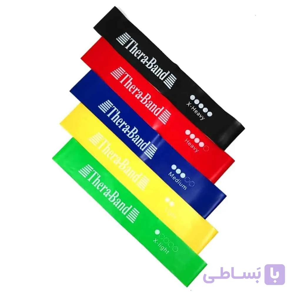 کش مینی لوپ دولایه ترابند TheraBand پک سه عددی — تصویر 1