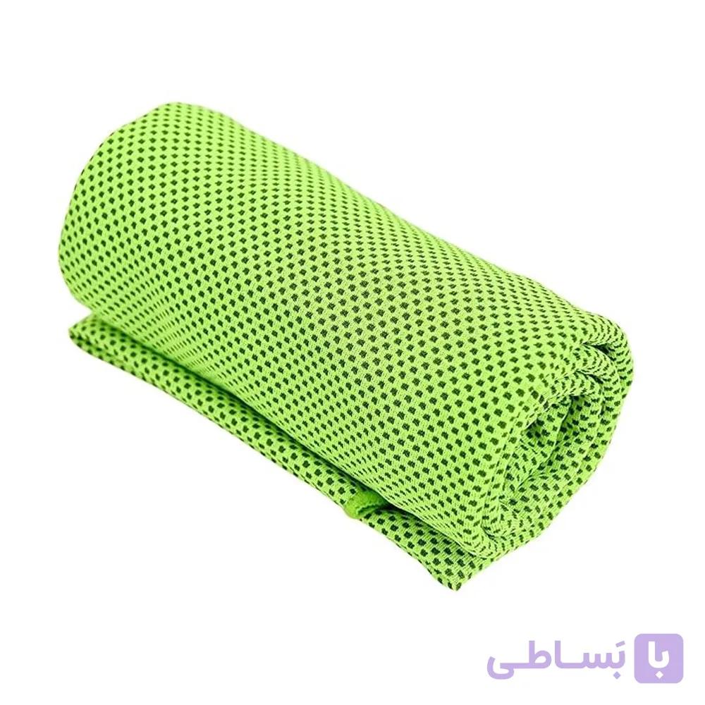 حوله سر و صورت ورزشی میکروفایبر مدل گلدن استار — تصویر 1