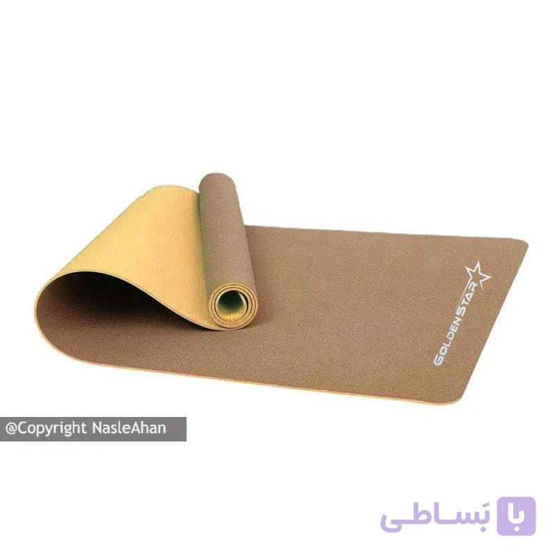 مت یوگا چوب پنبه ای مدل گلدن استار — تصویر 1