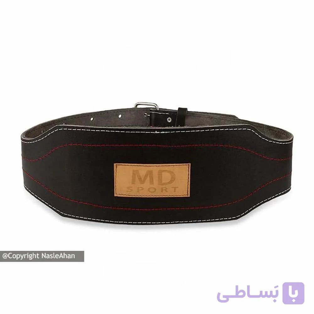 کمربند بدنسازی تمام چرم MD SPORT — تصویر 1