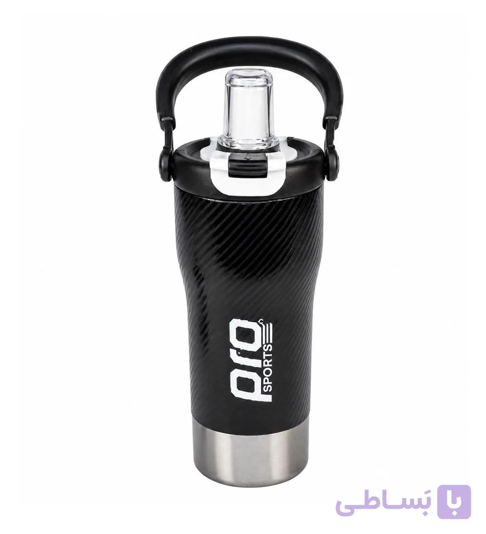 قمقمه ورزشی دوجداره پرواسپرت مدل نی دار ظرفیت 800ml — تصویر 1