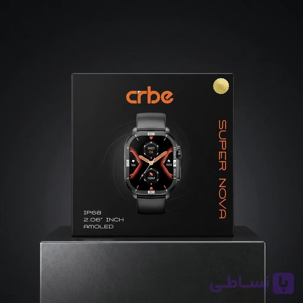 ساعت هوشمند سی آر بی ای مدل CRBE Super Nova صفحه نمایش 2.06 اینچ AMOLED — تصویر 1