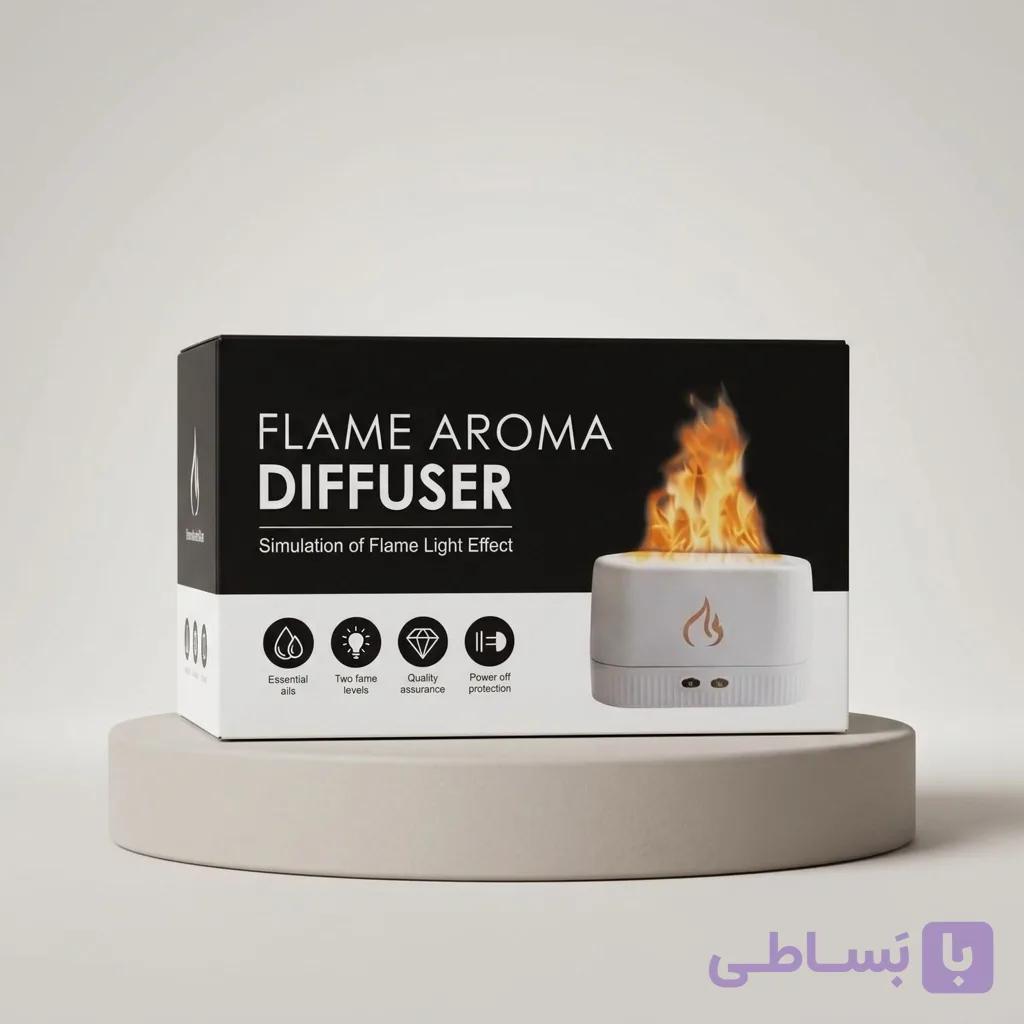 دستگاه بخور و رایحه‌پخش‌کن طرح شعله Flame Aroma Diffuser — تصویر 1