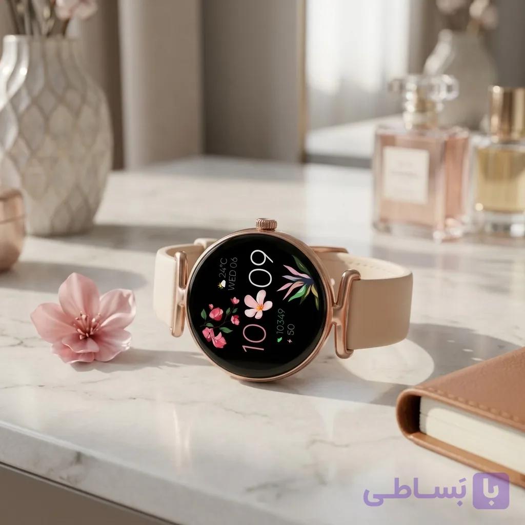 ساعت هوشمند زنانه سی آر بی ای مدل CRBE Polaris صفحه 1.19 اینچ — تصویر 1