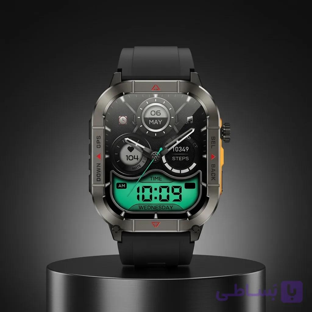 ساعت هوشمند سی آر بی ای مدل CRBE Apollo صفحه نمایش 1.95 اینچ — تصویر 1