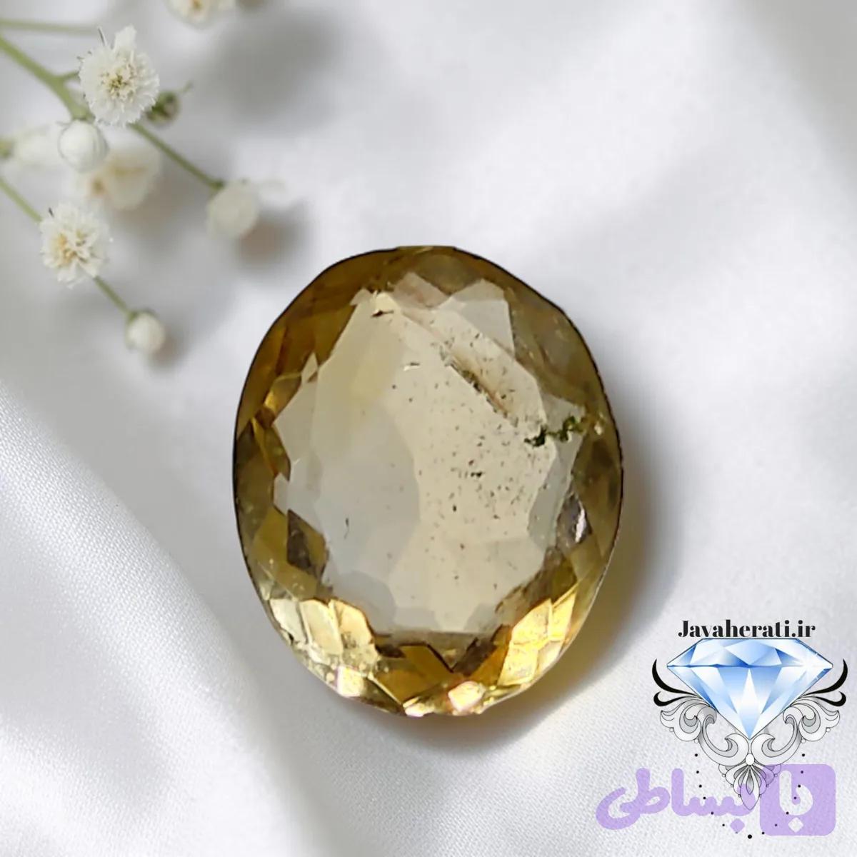 نگین سیترین طبیعی برزیلی C27