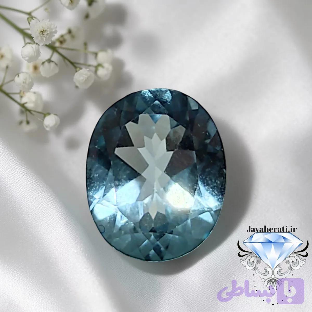 نگین توپاز سوئیسی طبیعی T20
