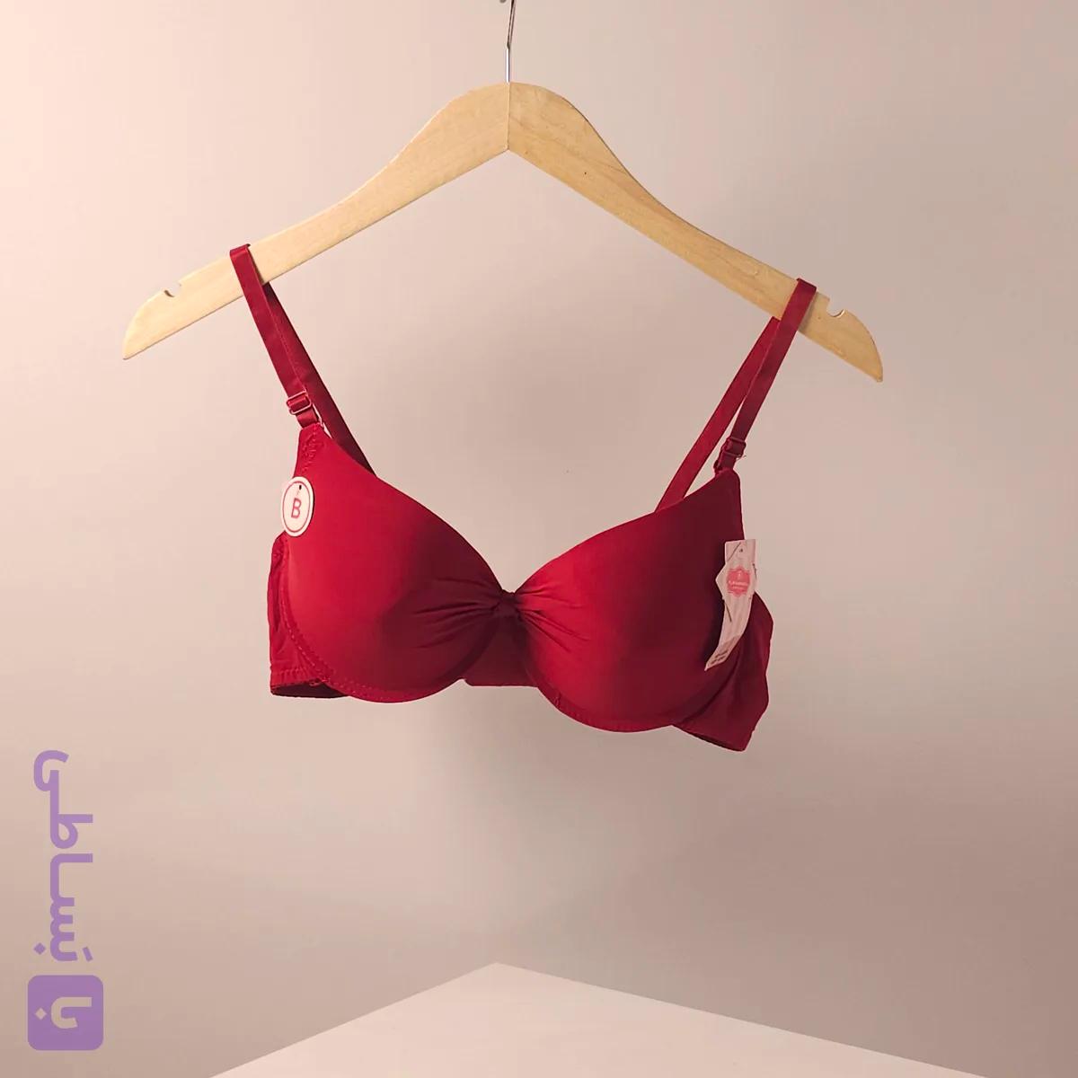 سوتین فنر دار زنانه جلو گره کاپ B برند flor romantica