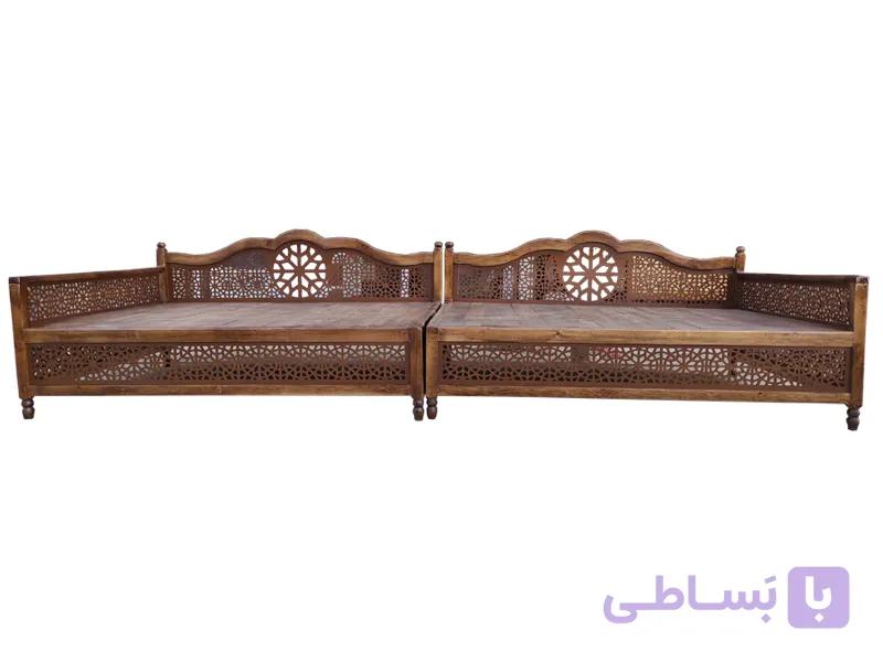 تخت سنتی nasr-01i12x سایز 4 در 1.5 متر — تصویر 1