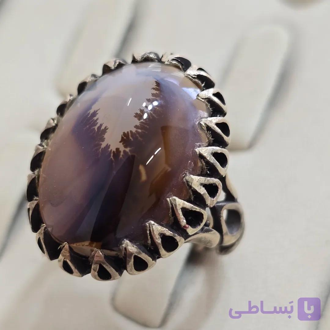 انگشتر نقره شجر معدنی