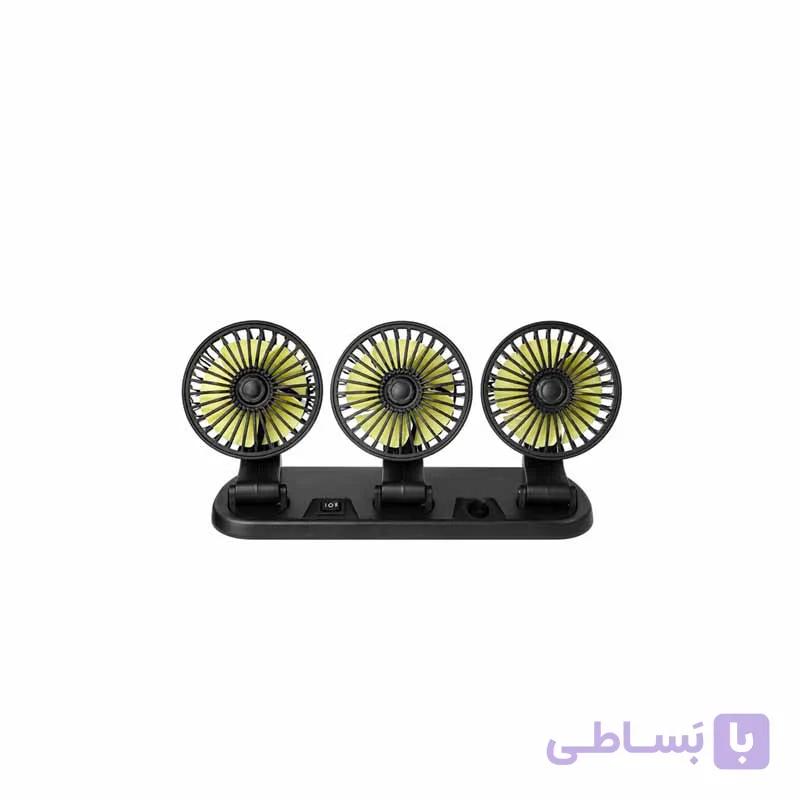 پنکه سه قلو فندکی خودرو — تصویر 1
