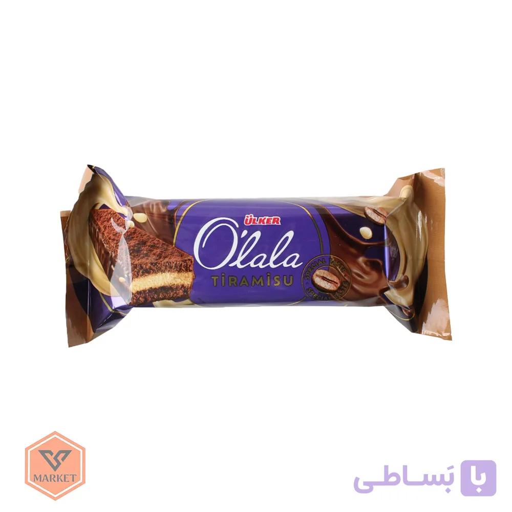 کیک بار اولالا مغزدار با طعم تیرامیسو اولکر (Ülker O’lala Tiramisu) – کیک اسفنجی با کرم قهوه