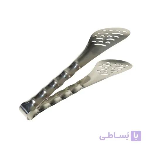 انبر سالادخوری مدل دسته مواج — تصویر 1