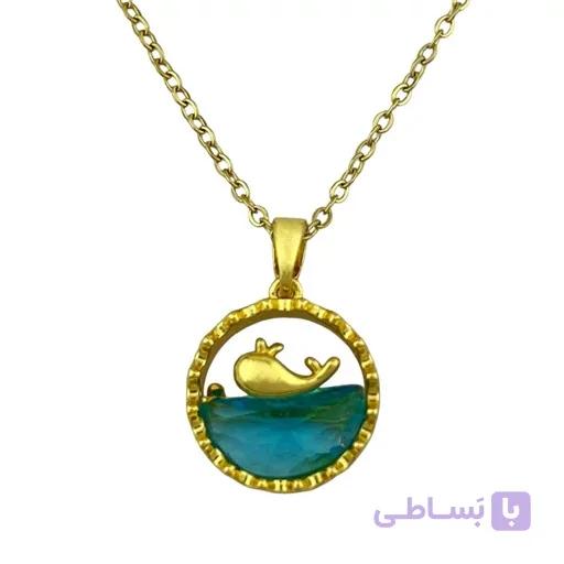 گردنبند زنانه مدل نهنگ کد N4783 — تصویر 1
