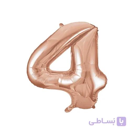 بادکنک فویلی طرح عدد 4 — تصویر 1