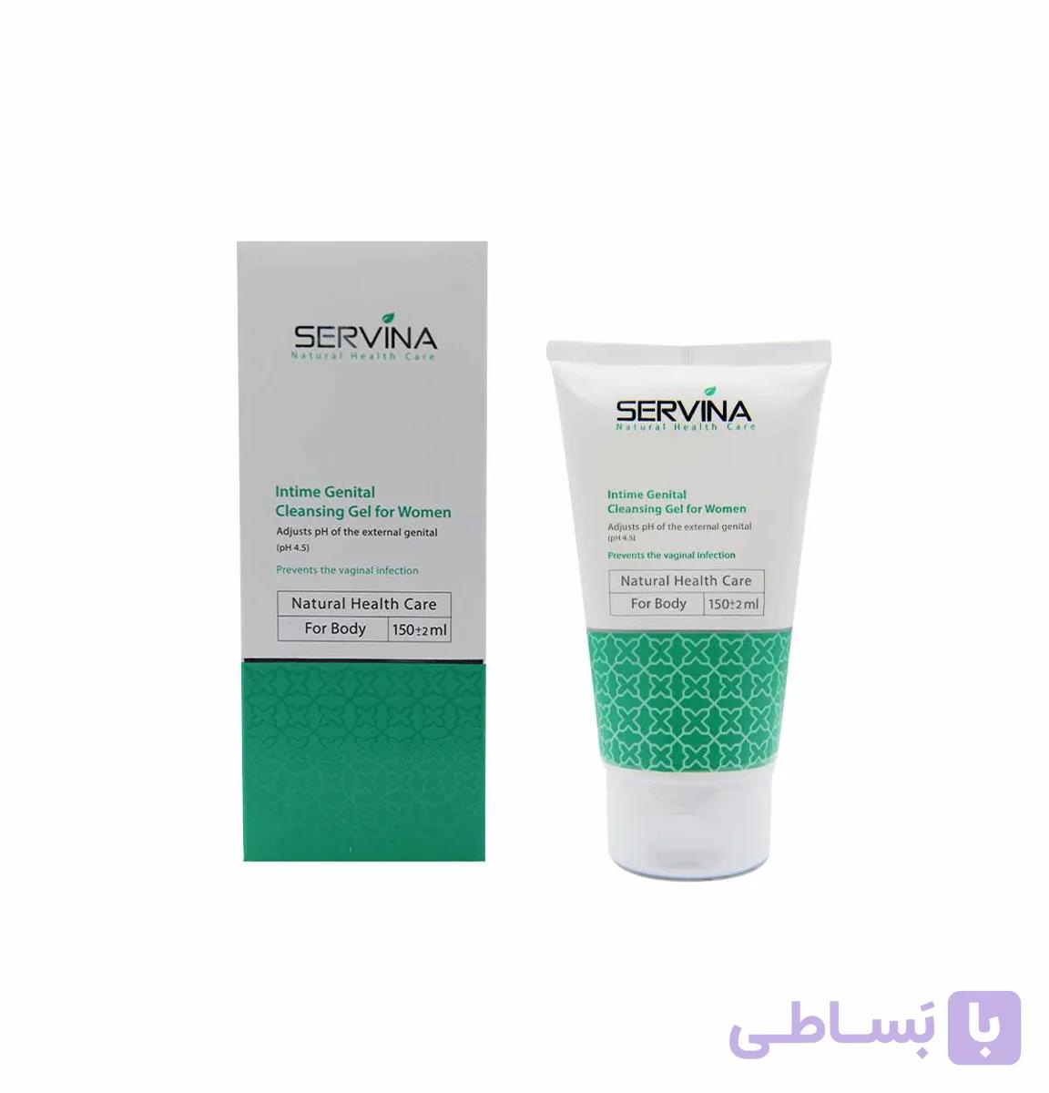 ژل بهداشتی بانوان سروینا 150 میل | مراقبت تخصصی از سلامت و بهداشت بانوان