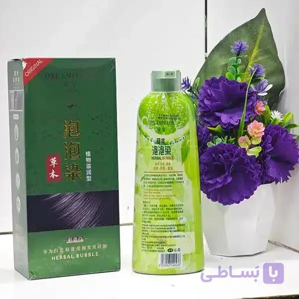 شامپو رنگ مو حبابی گیاهی دی امپرور dye emperor اصلی — تصویر 1