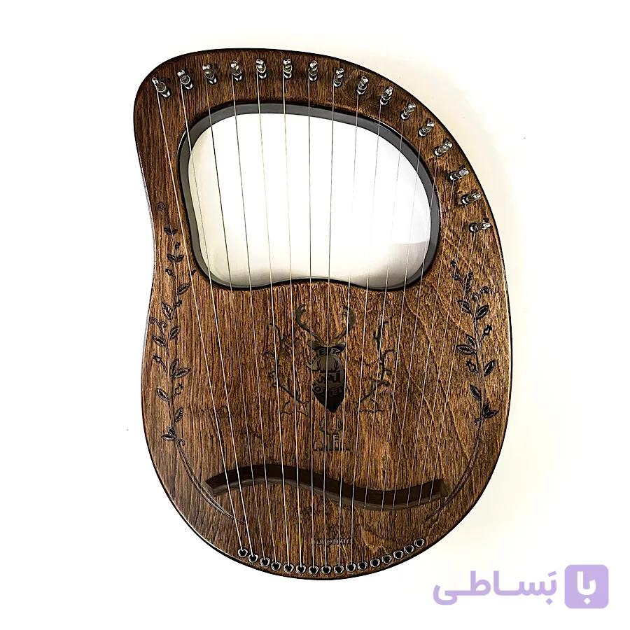 چنگ رومی ۱۶ سیم مدل والنات Walnut — تصویر 1