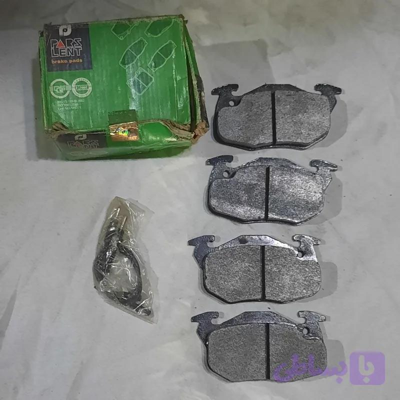 لنت ترمز جلوپژو 405 GL برند پارس سبز قدیمی عتیقه 20 ساله