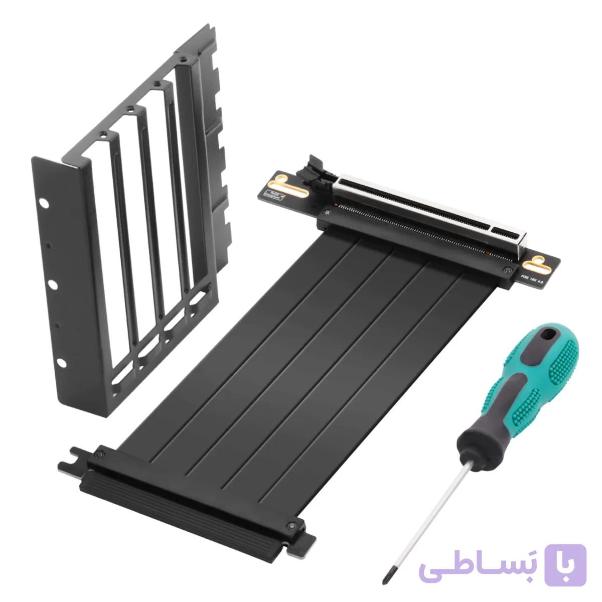 کابل رایزر و براکت نصب عمودی کارت گرافیک گرین PCI-E GEN4.0 x16 — تصویر 1