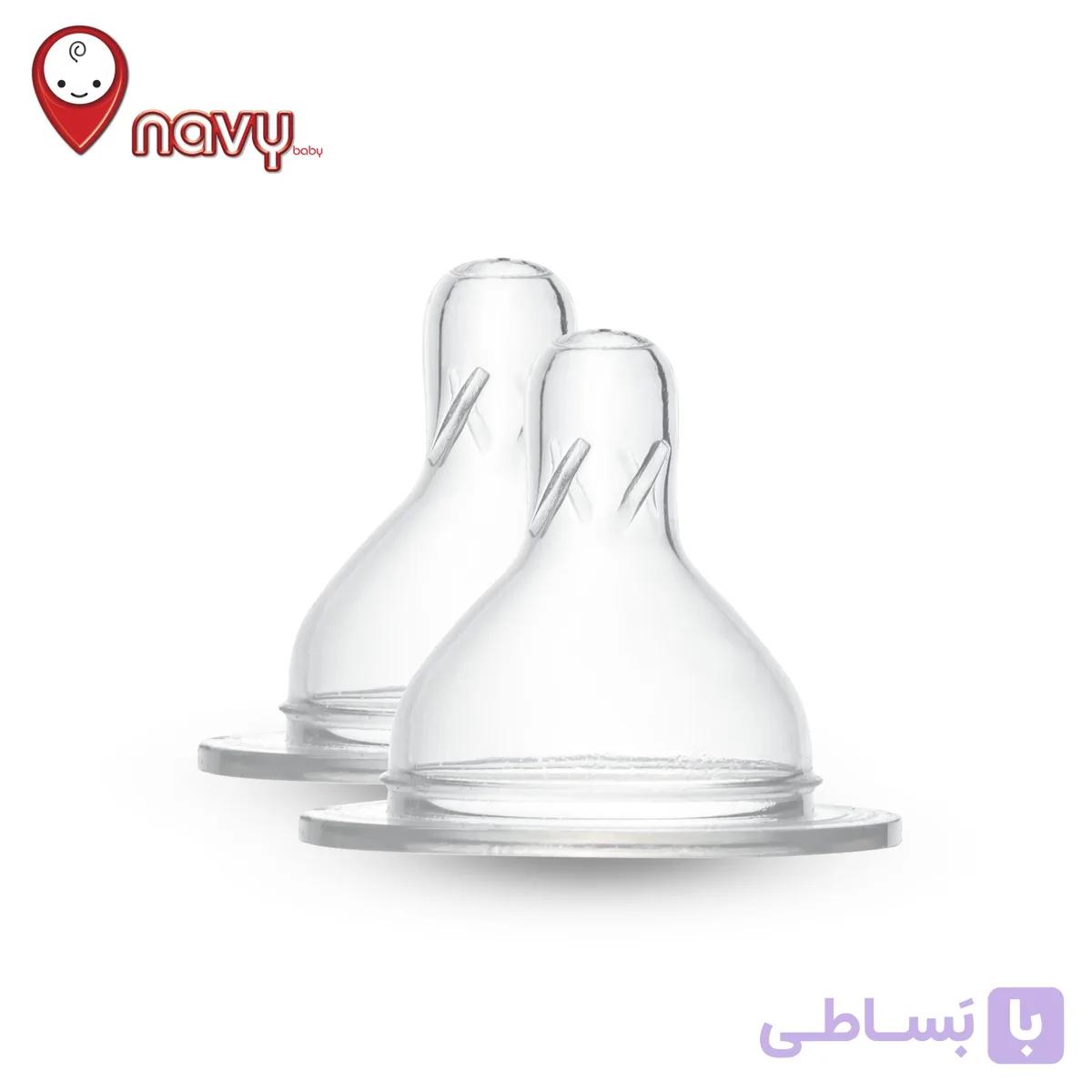 سرشیشه سیلیکونی آنتی کولیک Activate دوقلو مدل کلاسیک برند ناوی بیبی — تصویر 1