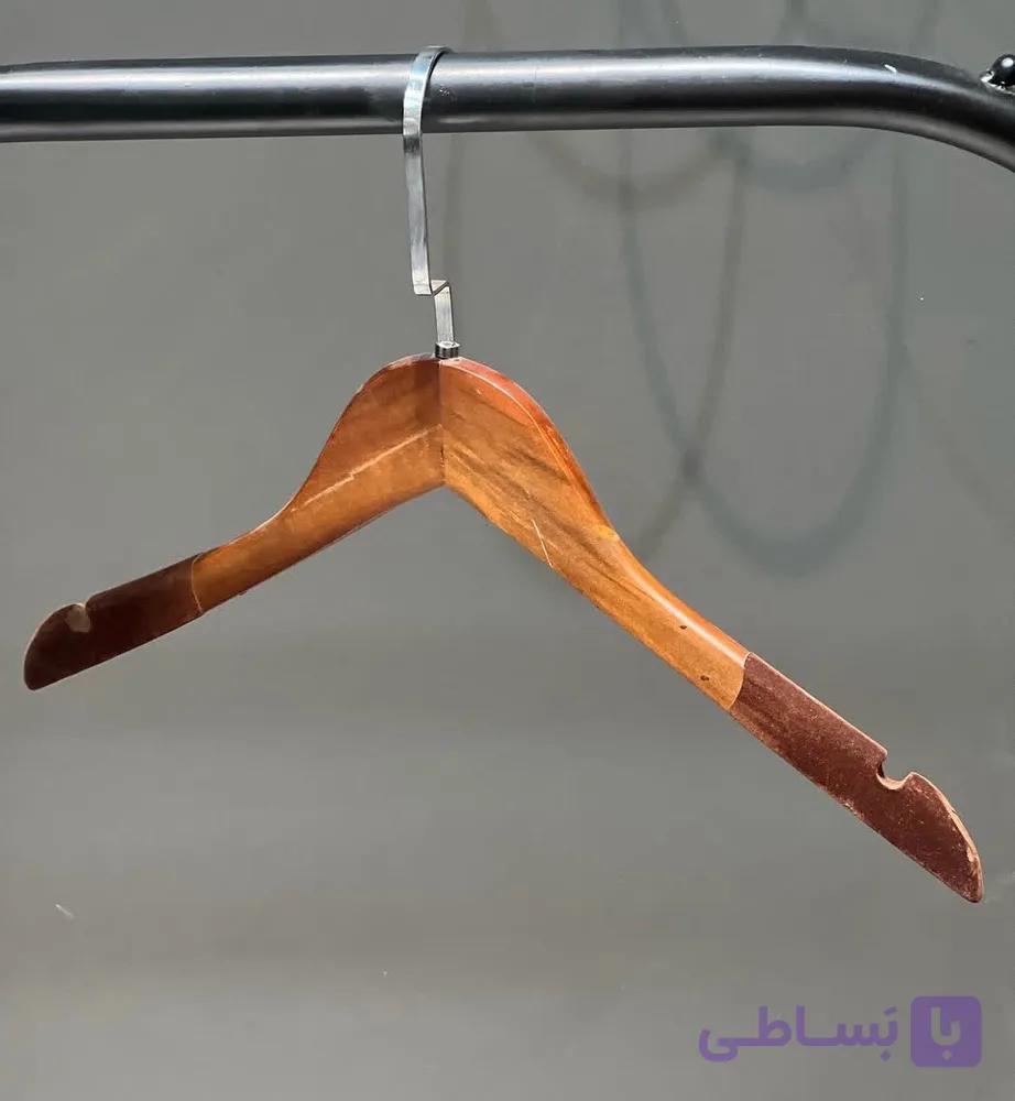 چوب لباسی سر مخمل باریک (بسته 6 عددی)