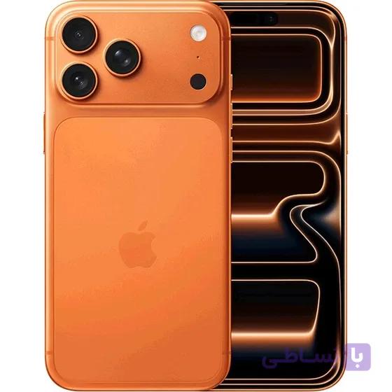 گوشی ایفون طرح اپل iphone 17 pro max | حافظه 32 رم 4 گیگابایت رجیستر شده بهمراه کد فعال سازی رنگبندی قابل انتخاب نارنجی ٫ سیلور ٫ ابی
