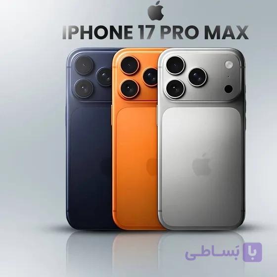 گوشی ایفون طرح اپل iphone 17 pro max | سوپر فول کپی مشابه اصلی  | حافظه 128 رم 4 گیگابایت بهمراه کد فعال سازی رنگبندی انتخابی نارنجی ، آبی ، سیلور