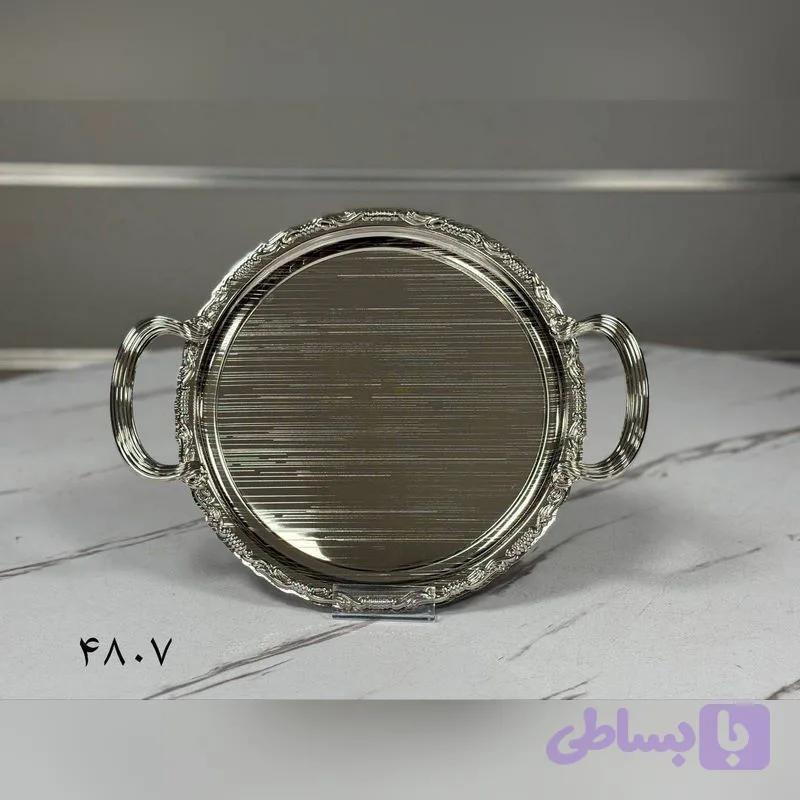 سینی فلزی آبکاری کروم کد ۴۸۰۷