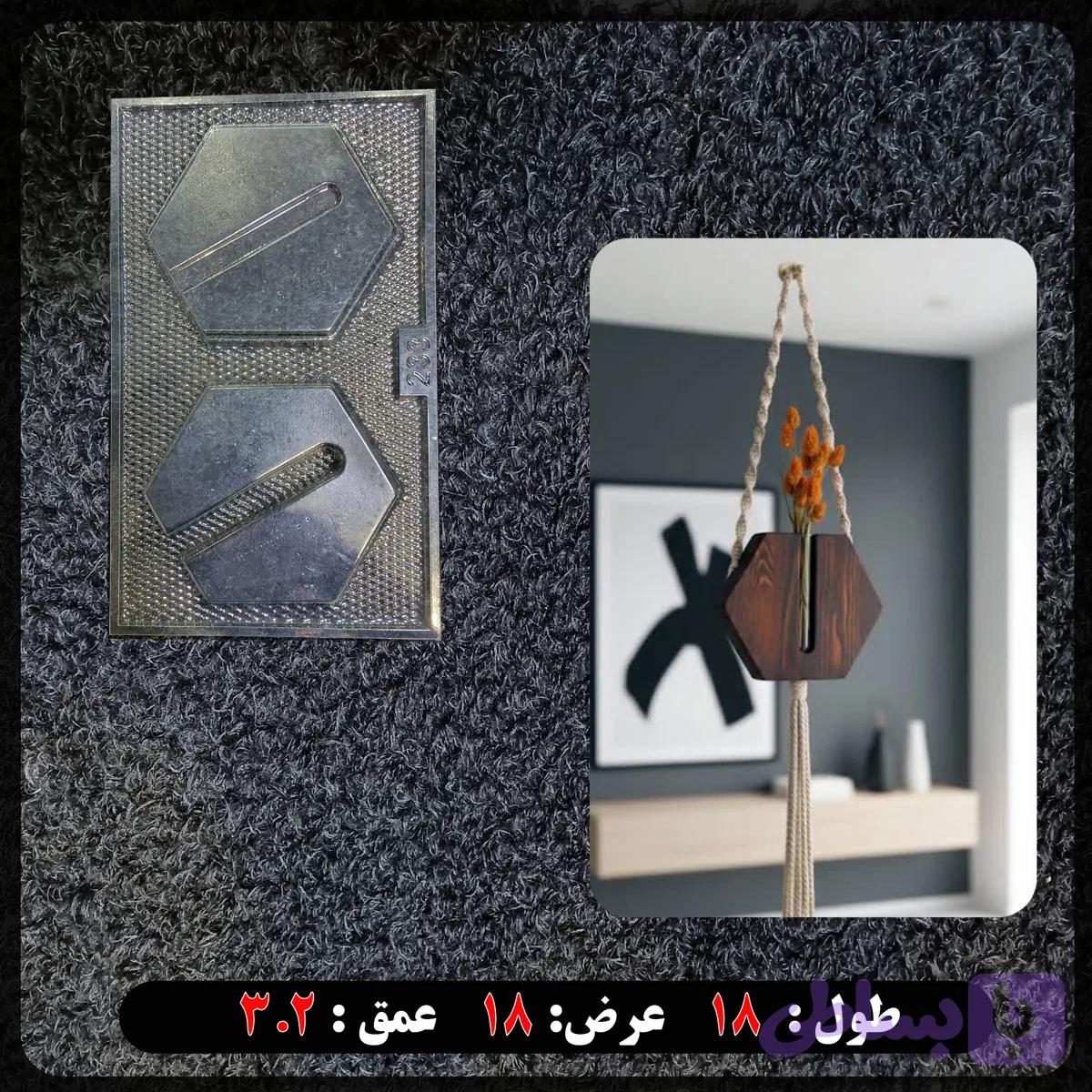 قالب طلقی گلجا دیواری کد233