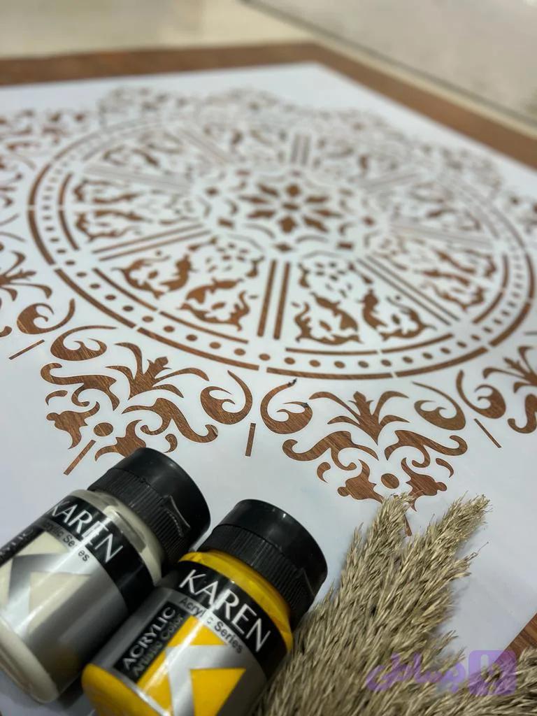 شابلون ماندالا کد MAS55 — تصویر 1
