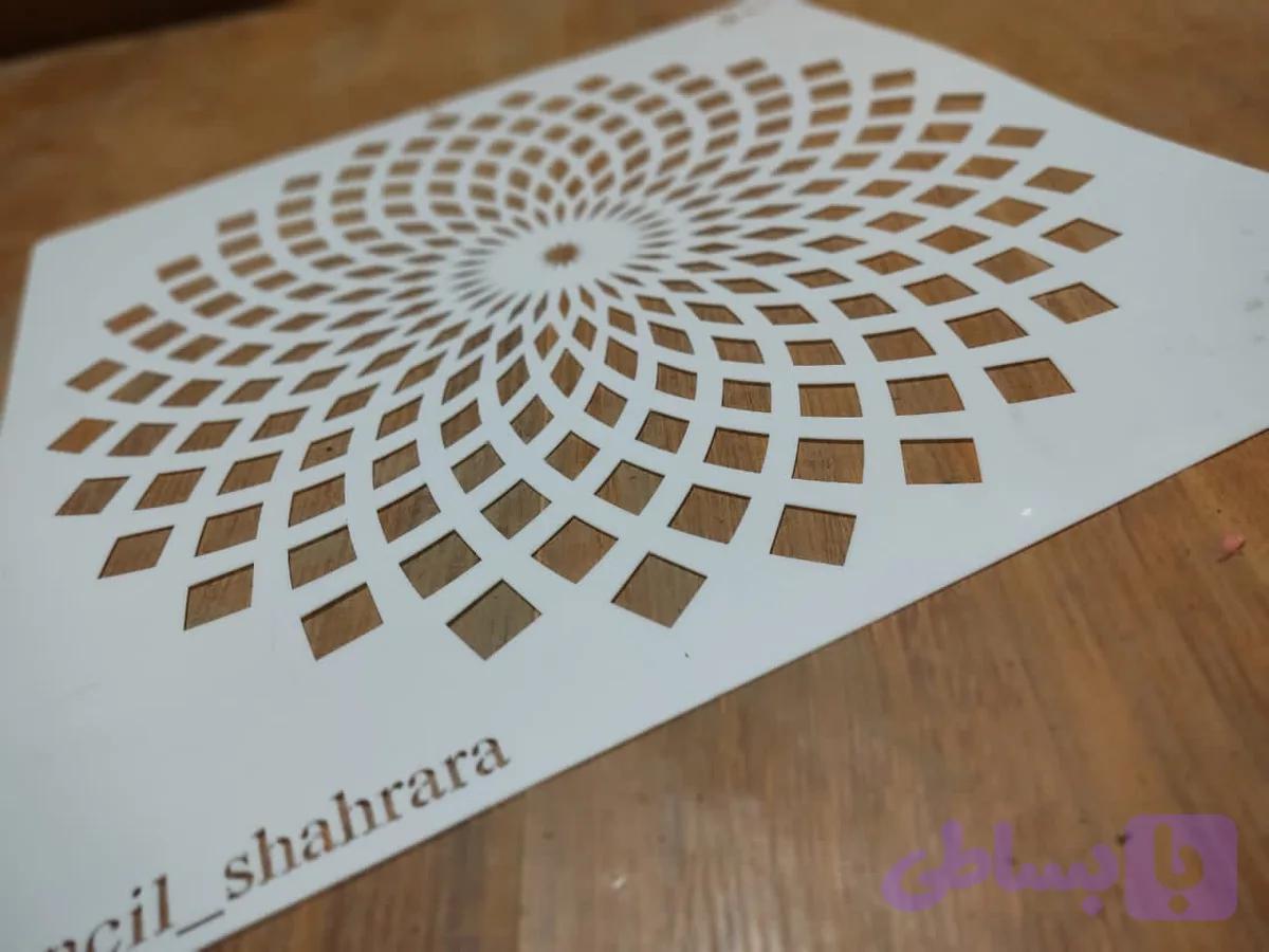شابلون ماندالا کد MAS71 — تصویر 1