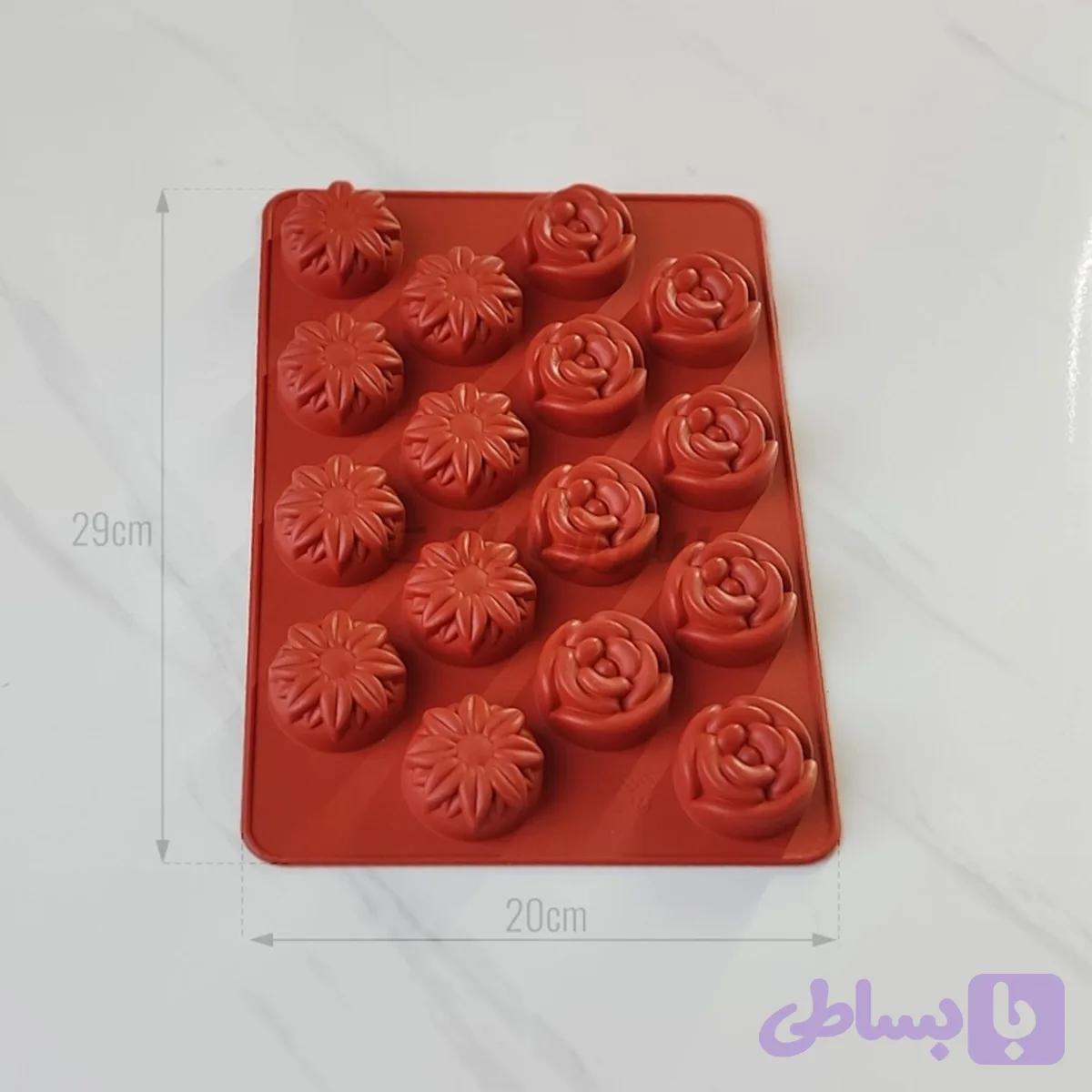 قالب سیلیکونی رز و آفتابگردان