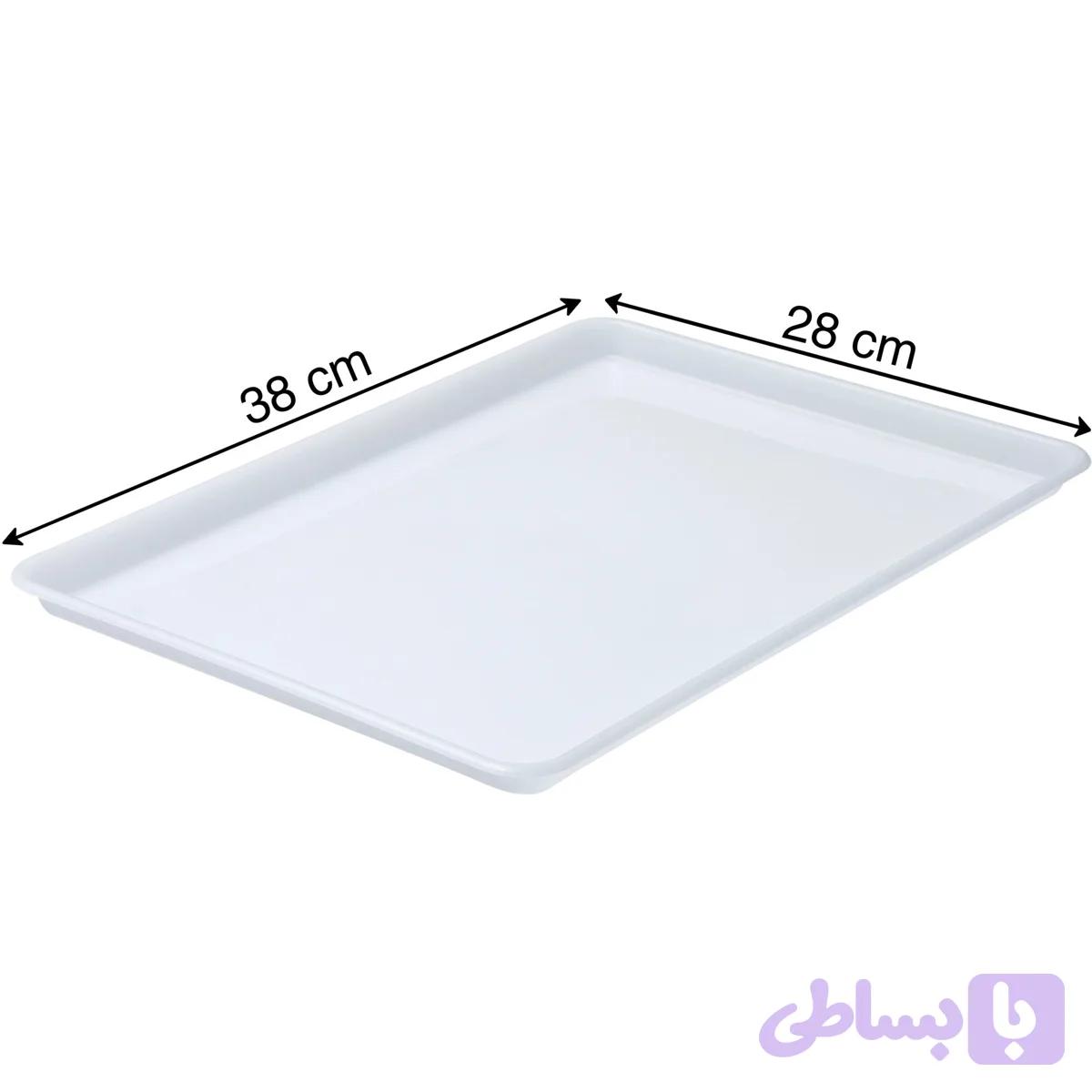 سینی پلاستیکی سایز ۲۸ در ۳۸ بسته ۶ عددی (کد 75VC6)