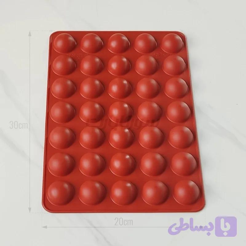 قالب سیلیکونی نیمکره ۳ سانتی