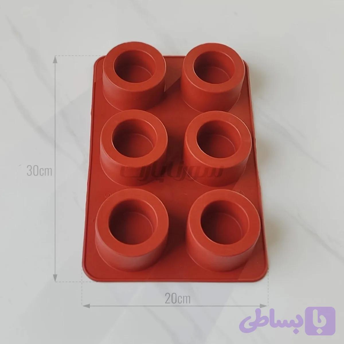 قالب دسر فانوسی ۶ خانه سیلیکونی