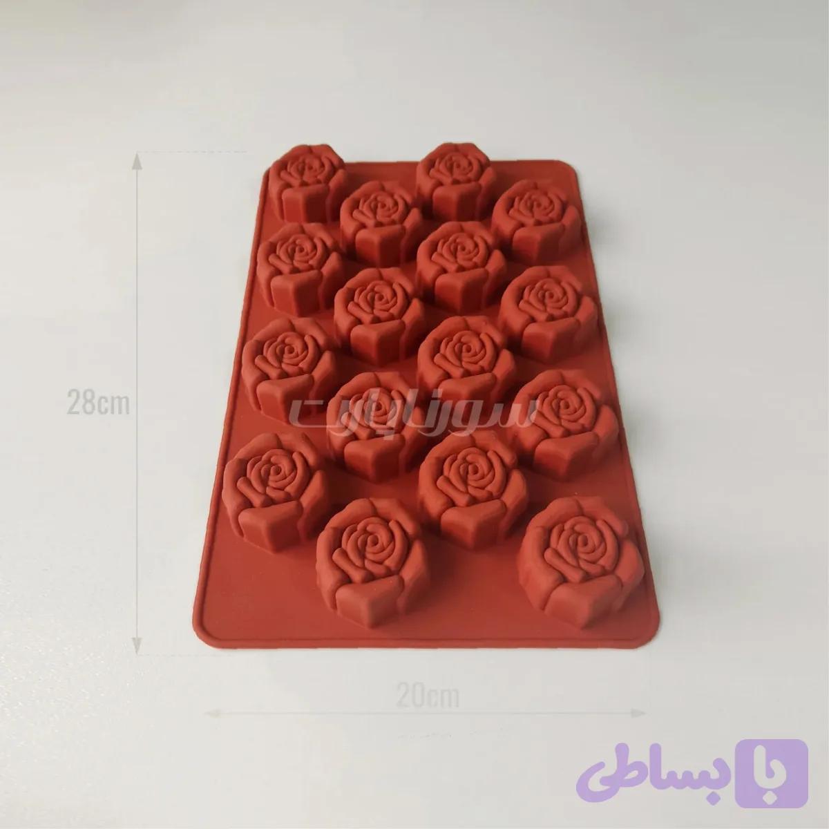 قالب سیلیکونی حلوایی رز مارگاریتا 16 خانه