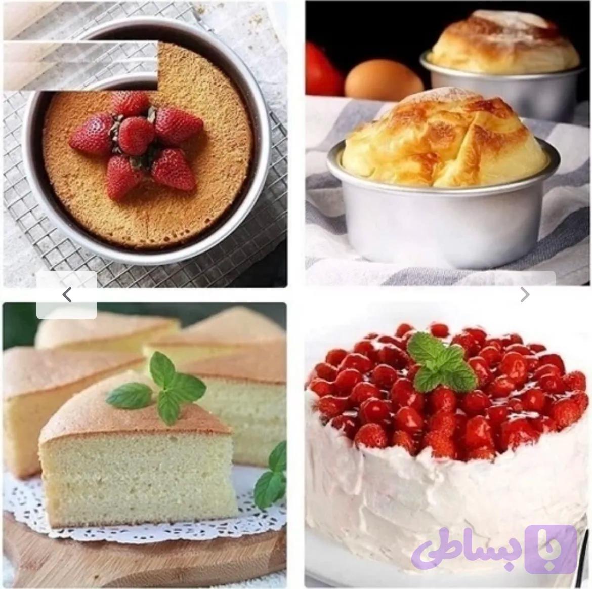 قالب کیک‌ گالوانیزه گرد موج قطر ۱۰