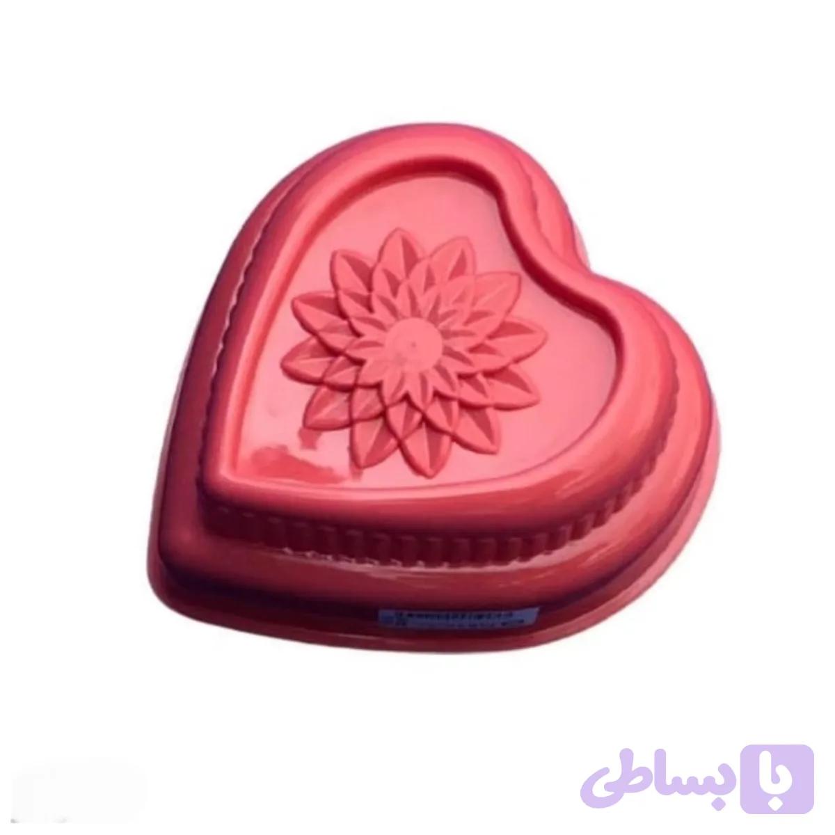 قالب ژله قلب گل دار