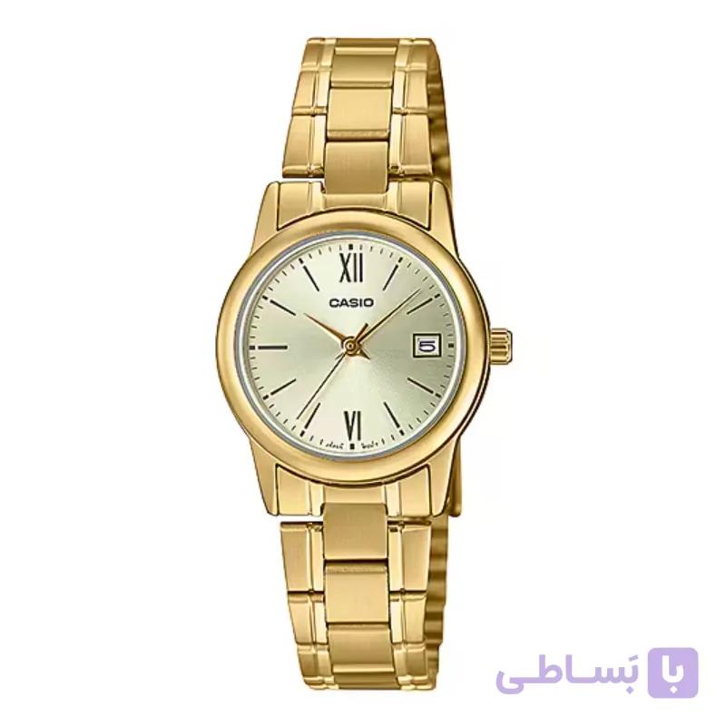 ساعت مچی اصل زنونه کاسیو مدل LTP-V002G-9B3