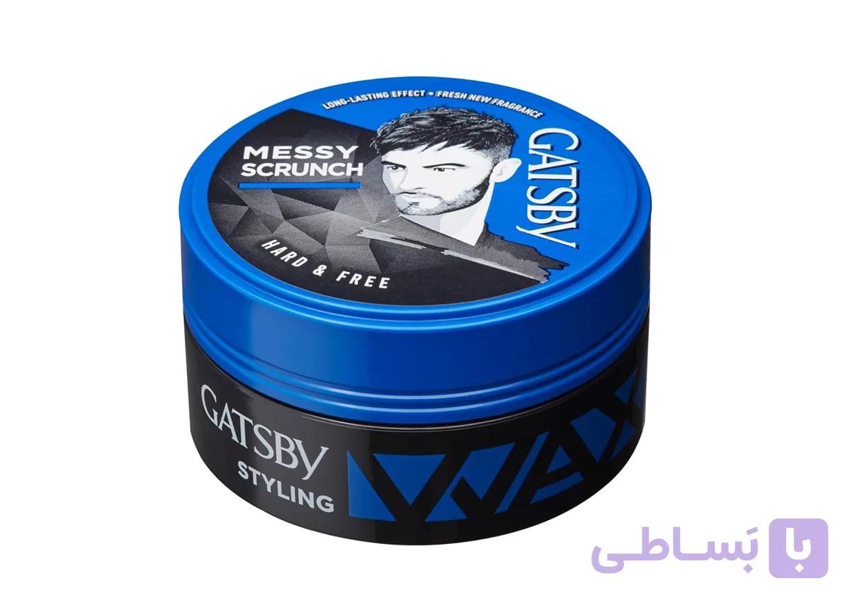 واکس مو گتسبی آبی مدل لایه های نا مرتب Gatsby Styling Messy Layer Hair Wax 75g — تصویر 1