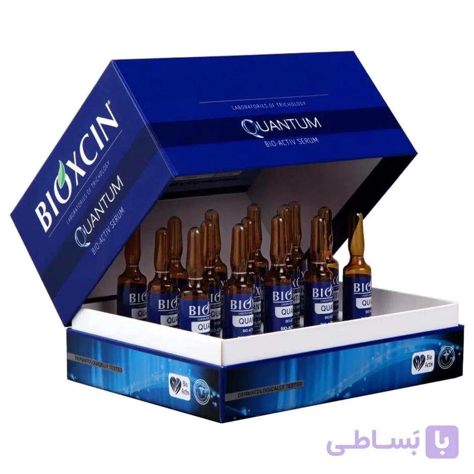 سرم ضدریزش بیو اکتیو بیوکسین مدل کوانتوم Quantum حاوی بیوکمپلکس B11 بسته 15 عددی — تصویر 1