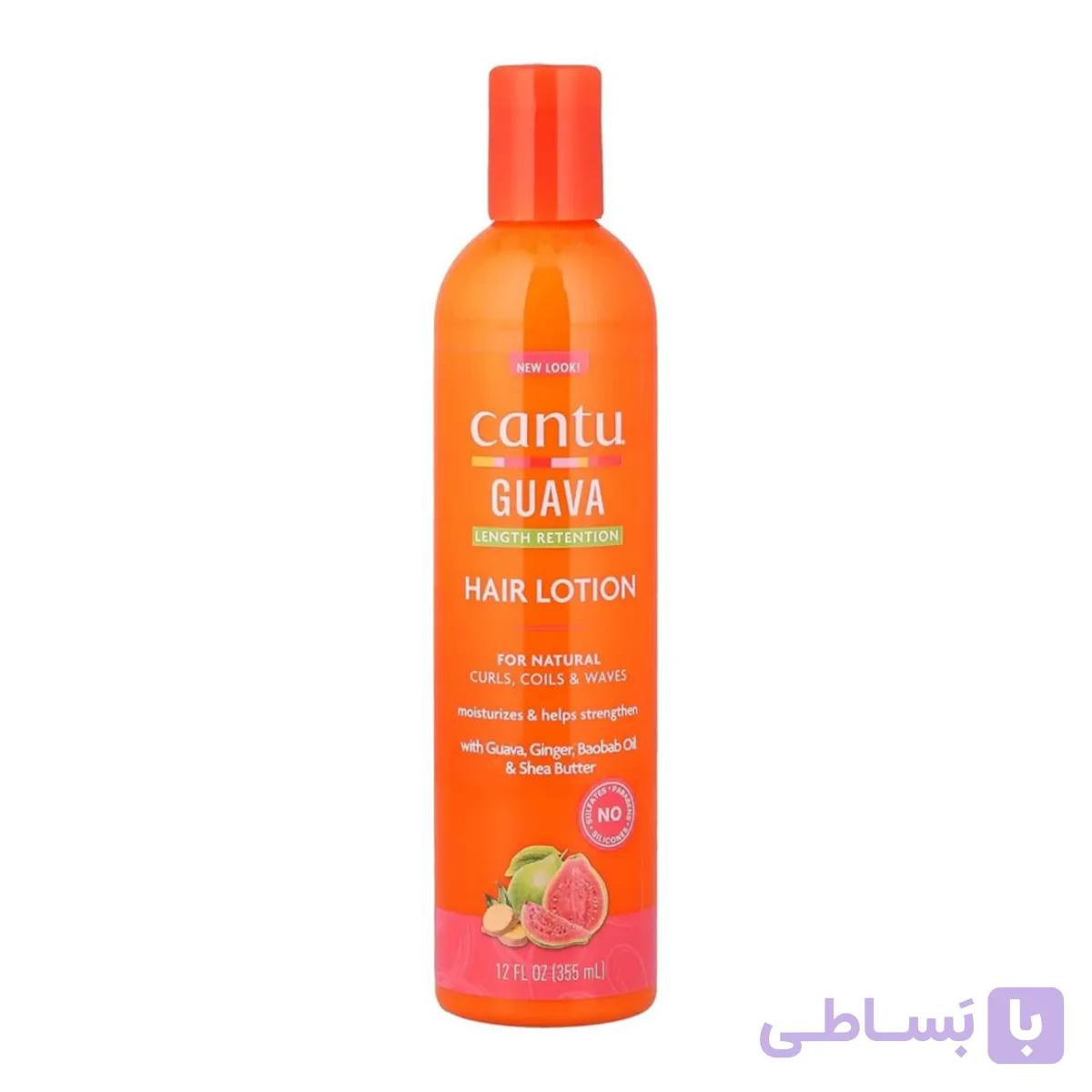 لوسیون آبرسان و پروتئین رسان مو گوآوا و زنجبیل کنتو Cantu Guava & Ginger Hair Lotion 354 ml — تصویر 1