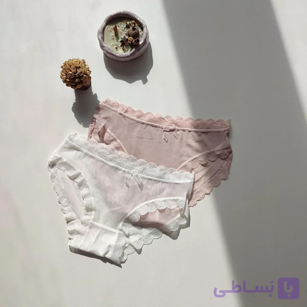 شورت توری نوار دوزی W-S-14 | مدل اسلیپ راحتی — تصویر 1