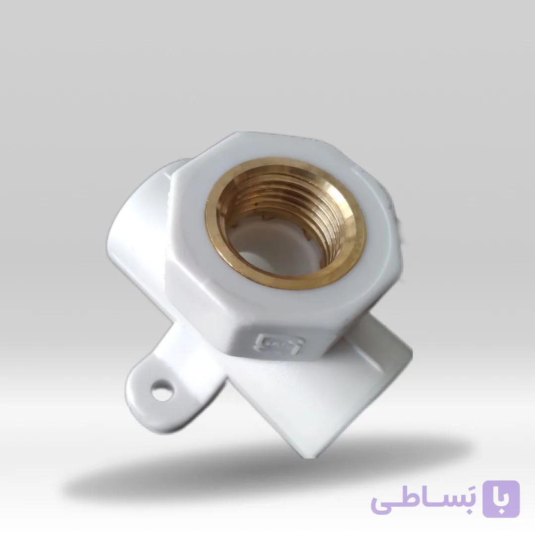 خرید سه راهی یکسر فلز 25×1/2 آسیا | اتصال تک لایه PP-R با رزوه برنجی