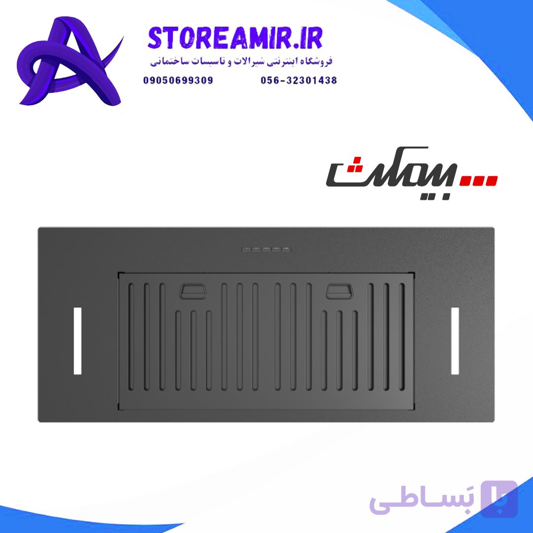 هود مخفی E102 بیمکث | هود توکار 70 سانتی‌متر مشکی — تصویر 1